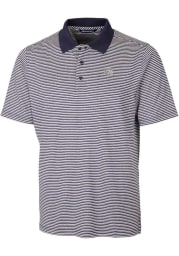 Cutter and Buck Georgetown Hoyas Mens Navy Blue Forge Tonal Stripe Stretch Big and Tall Polos Shirt