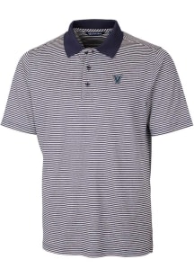 Cutter and Buck Villanova Wildcats Mens Navy Blue Forge Tonal Stripe Stretch Big and Tall Polos ..