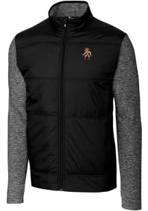Cutter and Buck Oklahoma State Cowboys Mens Black Stealth Hybrid Quilted Big and Tall Light Weig..