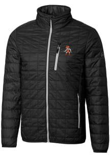 Cutter and Buck Oklahoma State Cowboys Mens Black Rainier PrimaLoft Big and Tall Lined Jacket
