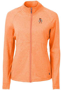 Cutter and Buck Oklahoma State Cowboys Womens Orange Adapt Eco Knit Light Weight Jacket