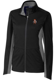 Cutter and Buck Oklahoma State Cowboys Womens Black Navigate Softshell Light Weight Jacket