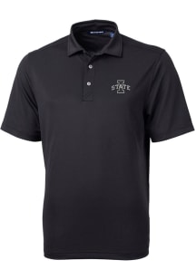 Cutter and Buck Iowa State Cyclones Mens Black Virtue Short Sleeve Polo