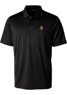 Cutter and Buck Oklahoma State Cowboys Mens Black Prospect Textured Short Sleeve Polo