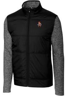 Cutter and Buck Oklahoma State Cowboys Mens Black Stealth Hybrid Quilted Medium Weight Jacket