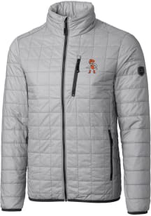 Cutter and Buck Oklahoma State Cowboys Mens Grey Wresting Pete Rainier PrimaLoft Filled Jacket