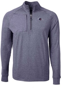 Cutter and Buck UTSA Roadrunners Mens Navy Blue Adapt Eco Knit Big and Tall 1/4 Zip Pullover
