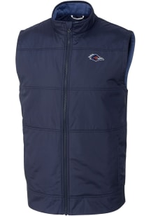 Cutter and Buck UTSA Roadrunners Mens Navy Blue Stealth Hybrid Quilted Vest Big and Tall Vest