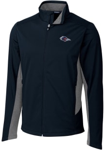 Cutter and Buck UTSA Roadrunners Mens Navy Blue Navigate Softshell Big and Tall Light Weight Jac..