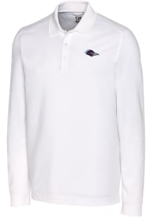 Cutter and Buck UTSA Roadrunners Mens White Advantage Pique Long Sleeve Polo Shirt