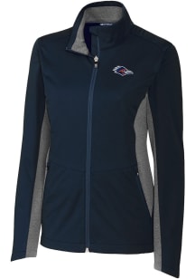 Cutter and Buck UTSA Roadrunners Womens Navy Blue Navigate Softshell Light Weight Jacket