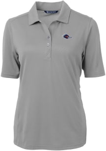 Cutter and Buck UTSA Roadrunners Womens Grey Virtue Eco Pique Short Sleeve Polo Shirt