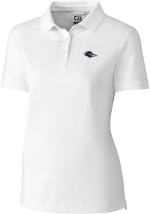Cutter and Buck UTSA Roadrunners Womens White Advantage Pique Short Sleeve Polo Shirt