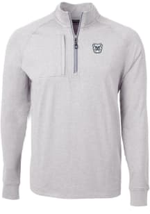 Cutter and Buck Butler Bulldogs Mens Grey Adapt Eco Knit Big and Tall 1/4 Zip Pullover