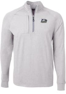Cutter and Buck Georgia Southern Eagles Mens Grey Adapt Eco Knit Big and Tall 1/4 Zip Pullover
