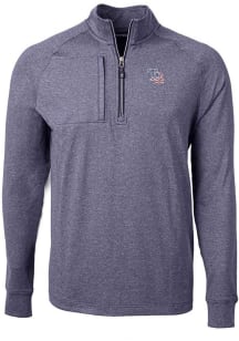 Cutter and Buck Tampa Bay Rays Mens Navy Blue Adapt Eco Knit Big and Tall 1/4 Zip Pullover