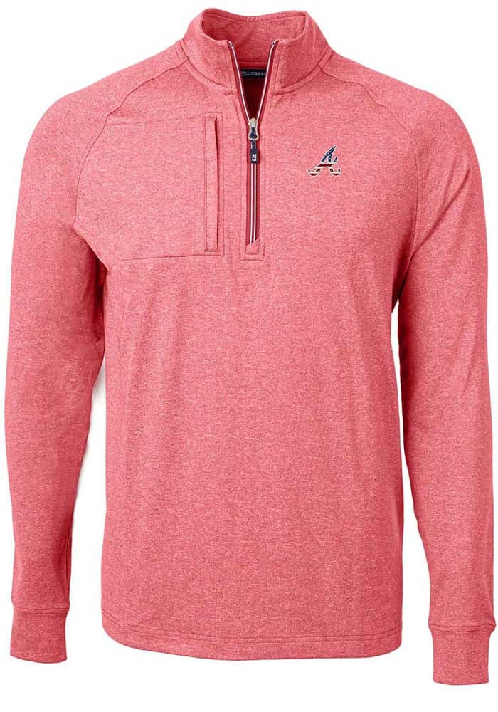 Men's Atlanta Braves Columbia Red Omni-Wick Post Round Polo