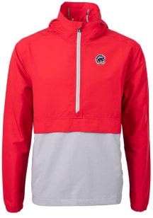 Cutter and Buck Chicago Cubs Mens Red Charter Eco Pullover Jackets