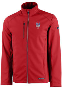 Cutter and Buck New York Mets Mens Red Evoke Softshell Light Weight Jacket