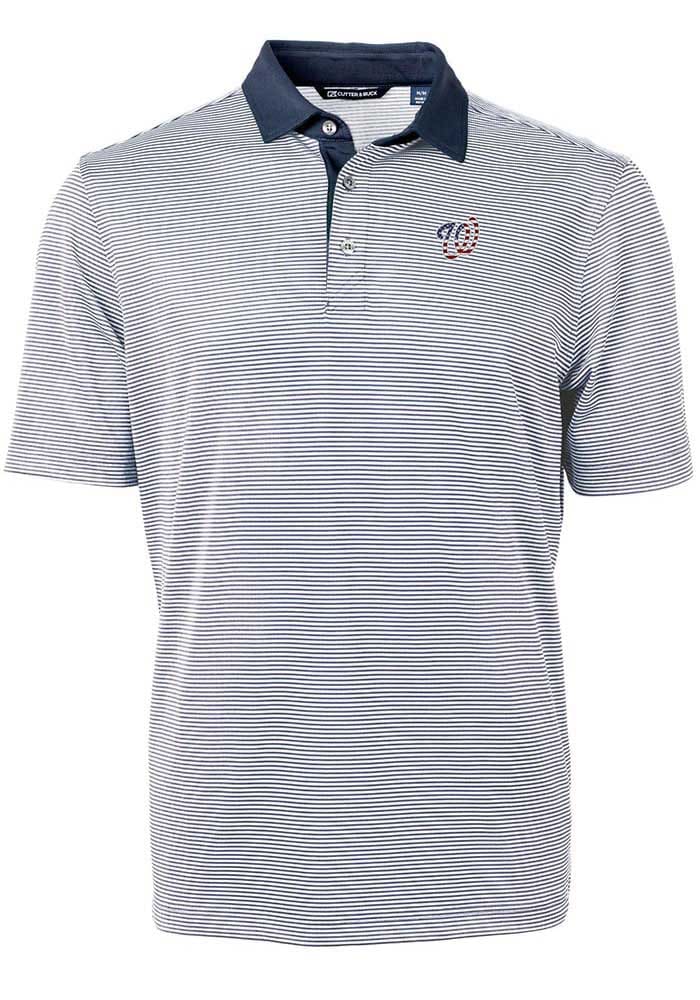 Washington Nationals New Short Sleeve Golf Polo Shirt By Cutter