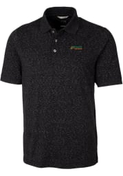 Cutter and Buck Florida A&M Rattlers Mens Black Tri-Blend Space Dye Big and Tall Polos Shirt