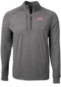 Cutter and Buck UNLV Runnin Rebels Mens Black Adapt Eco Knit Big and Tall 1/4 Zip Pullover