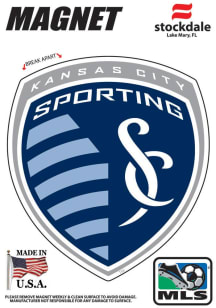 Sporting Kansas City 3x5 Primary Logo Car Magnet - Blue
