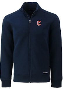 Cutter and Buck Cleveland Guardians Mens Navy Blue C Logo Roam Light Weight Jacket