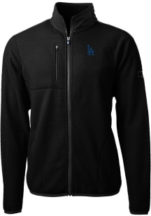 Cutter and Buck Los Angeles Dodgers Mens Black Cascade Eco Sherpa Light Weight Jacket