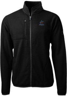 Cutter and Buck Miami Marlins Mens Black Cascade Eco Sherpa Light Weight Jacket