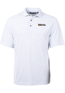 Cutter and Buck Missouri Western Griffons Mens White Virtue Tile Print Short Sleeve Polo