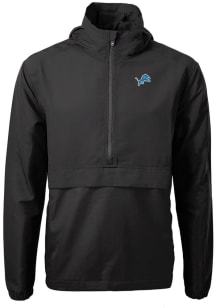 Cutter and Buck Detroit Lions Mens Black Charter Pullover Jackets