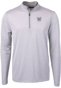 Cutter and Buck Butler Bulldogs Mens Grey Virtue Eco Pique Big and Tall 1/4 Zip Pullover