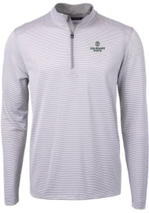 Cutter and Buck Colorado State Rams Mens Grey Virtue Eco Pique Big and Tall 1/4 Zip Pullover