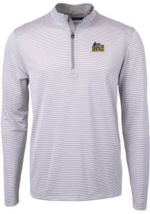 Cutter and Buck Drexel Dragons Mens Grey Virtue Eco Pique Big and Tall 1/4 Zip Pullover