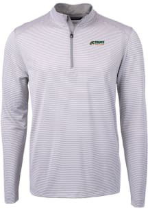 Cutter and Buck Florida A&amp;M Rattlers Mens Grey Virtue Eco Pique Big and Tall 1/4 Zip Pullover