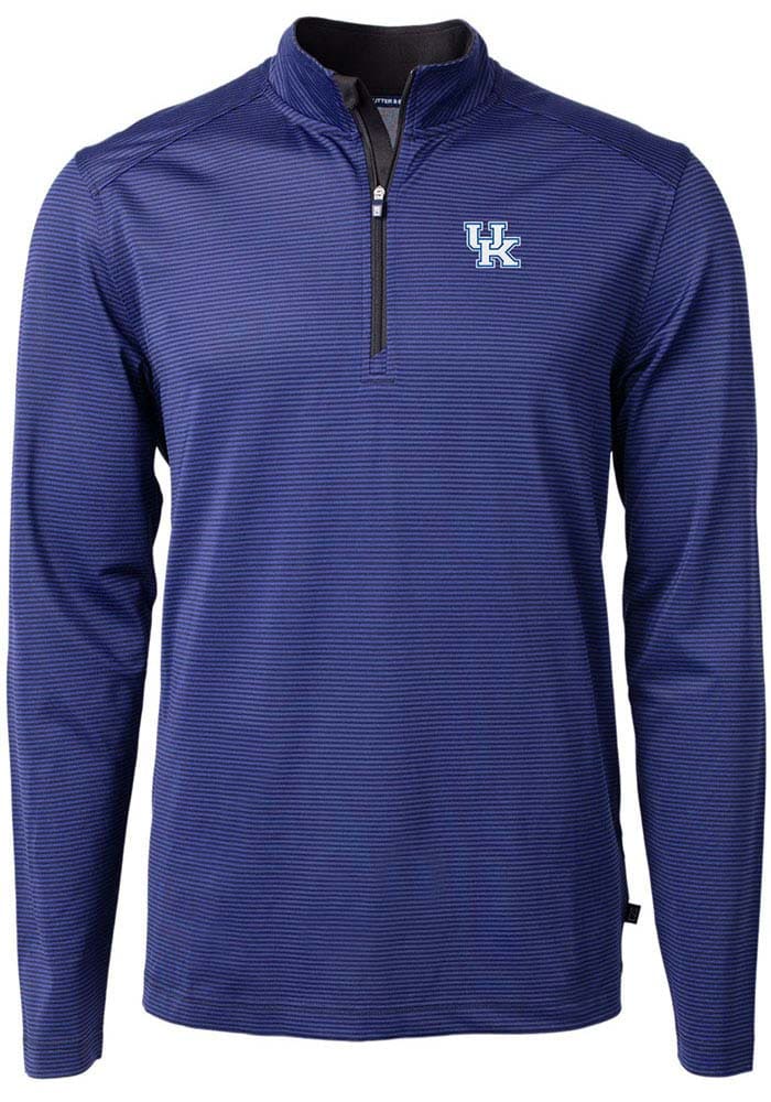 Cutter and Buck Kentucky Wildcats Mens Virtue Eco Pique Big Tall Qtr Zip