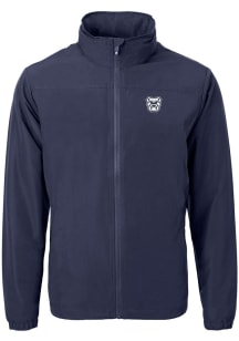 Cutter and Buck Butler Bulldogs Mens Navy Blue Charter Eco Knit Big and Tall Light Weight Jacket