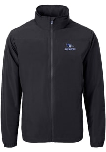 Cutter and Buck Creighton Bluejays Mens Black Charter Eco Knit Big and Tall Light Weight Jacket