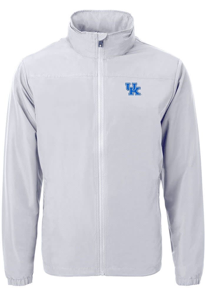 Cutter and Buck Kentucky Wildcats Mens Charter Eco Knit Big Tall Light Weight Jacket