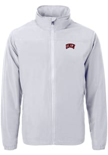 Cutter and Buck UNLV Runnin Rebels Mens Grey Charter Eco Knit Big and Tall Light Weight Jacket