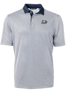 Cutter and Buck Georgia Southern Eagles Navy Blue Virtue Eco Pique Micro Stripe Big and Tall Pol..