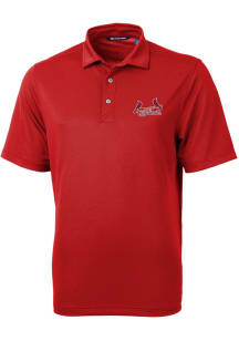 Cutter and Buck St Louis Cardinals Mens Red Virtue Short Sleeve Polo