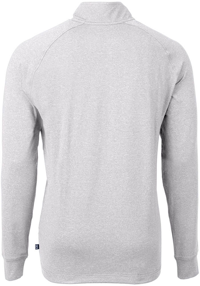 Cutter and Buck Xavier Musketeers Mens Adapt Eco Knit Long Sleeve Qtr Zip Pullover