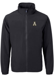 Cutter and Buck Appalachian State Mountaineers Mens Black Charter Eco Light Weight Jacket
