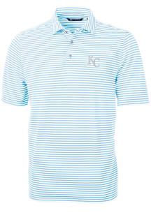 Cutter and Buck Kansas City Royals Mens Light Blue Virtue Short Sleeve Polo