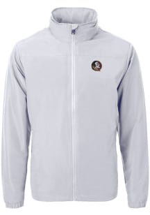Cutter and Buck Florida State Seminoles Mens Grey Charter Eco Light Weight Jacket