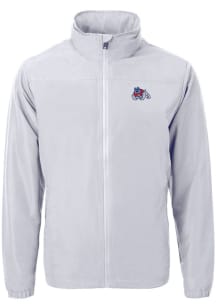 Cutter and Buck Fresno State Bulldogs Mens Grey Charter Eco Light Weight Jacket