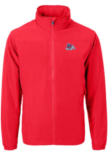 Cutter and Buck Fresno State Bulldogs Mens Red Charter Eco Light Weight Jacket