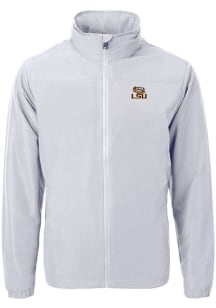 Cutter and Buck LSU Tigers Mens Grey Charter Eco Light Weight Jacket